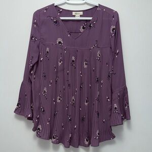 65. Style & Co. Purple Floral Blouse